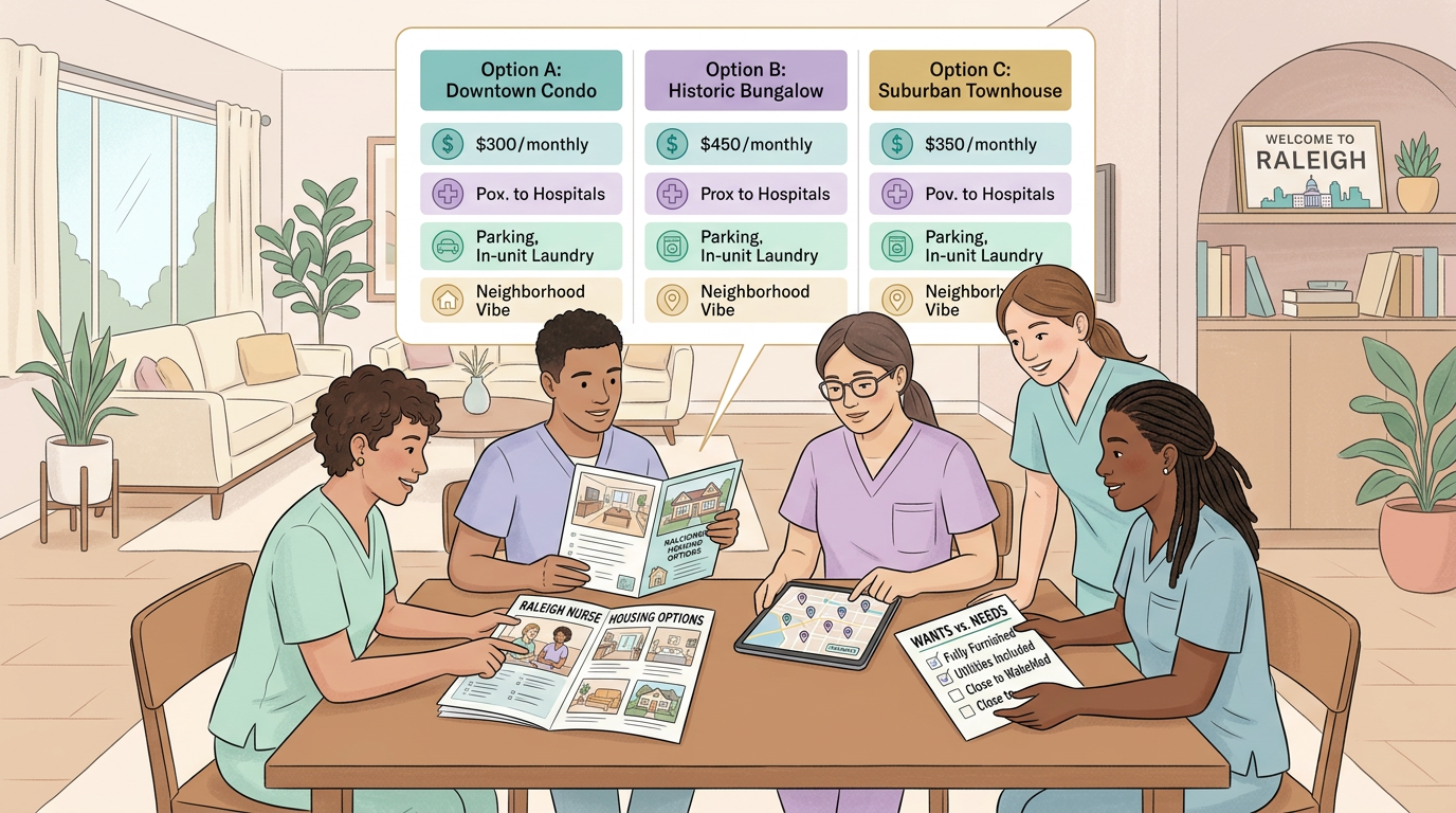 Why Travel Nurses Choose Furnished Homes in Raleigh